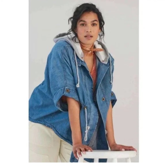 Anthropologie Denim jacket, size XS/S - Picture 6 of 16